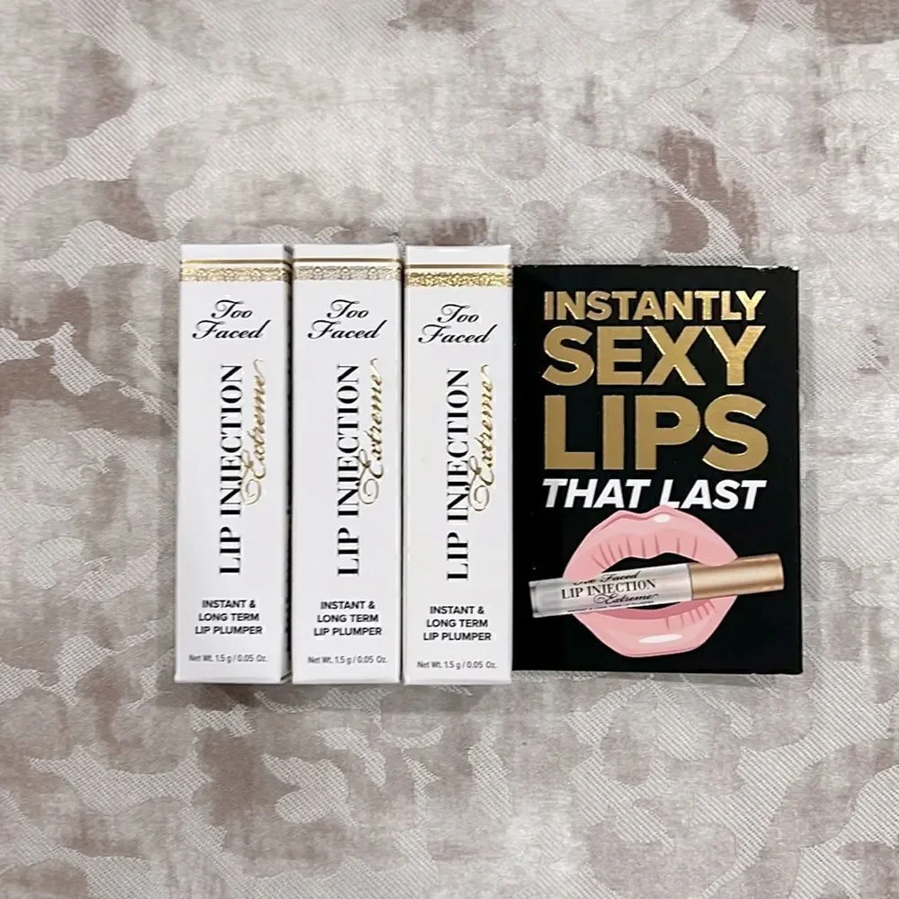 Too Faced lip injection plumper extreme Bundle , Travel, NWB